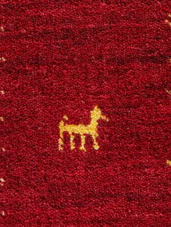 Kamlapur Gabbeh-Teppich, Bordeaux