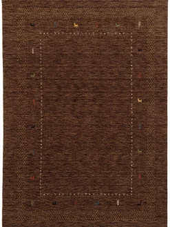 Kamlapur Gabbeh-Teppich, Dark Brown