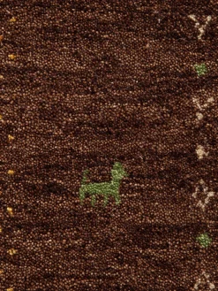 Kamlapur Gabbeh-Teppich, Dark Brown