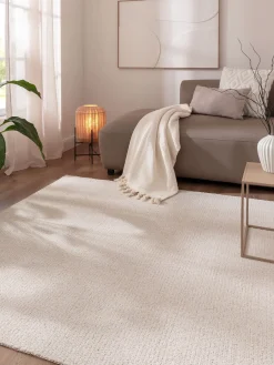 Karleby Moderner Teppich, Creme/Gelb meliert