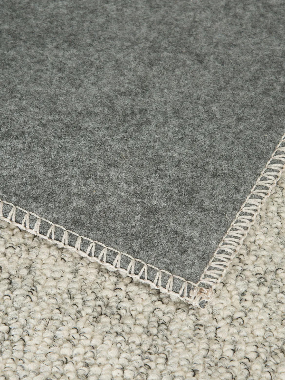 Karleby Moderner Teppich, Creme/Grau meliert