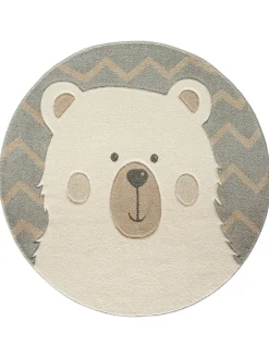 Karlo Kinder-Teppich, Creme/grau