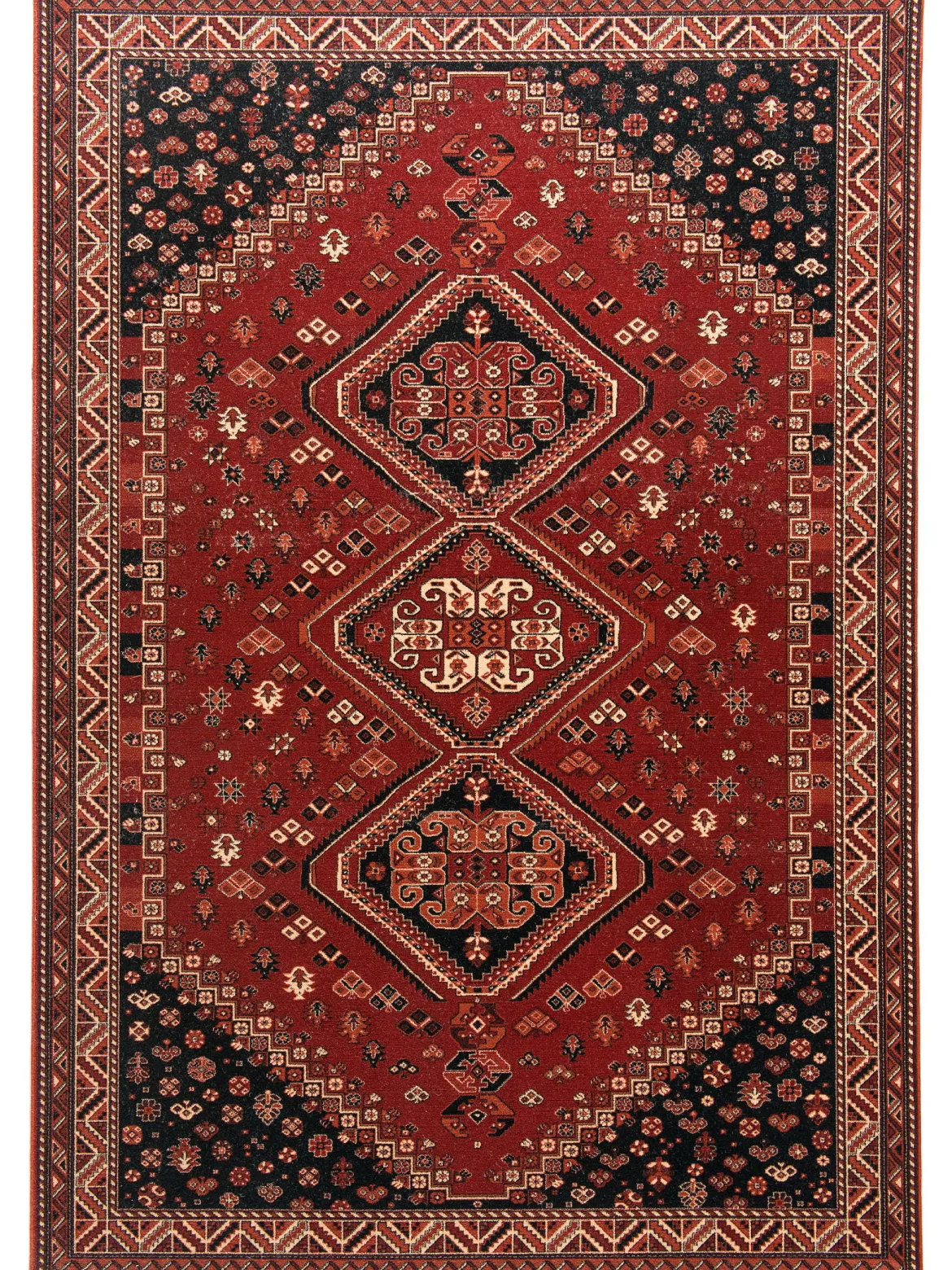 Kibawe Woll-Teppich, Dunkelrot