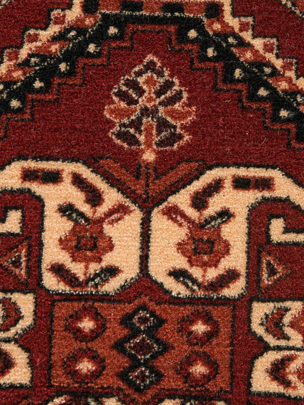 Kibawe Woll-Teppich, Dunkelrot