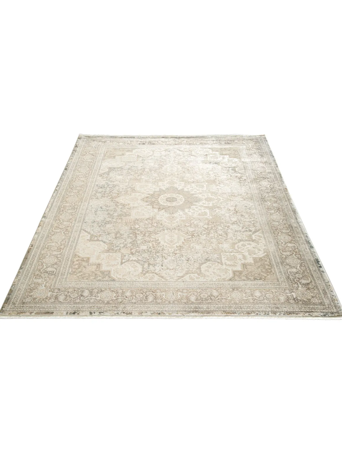 Kingfield Vintage-Teppich, Beige