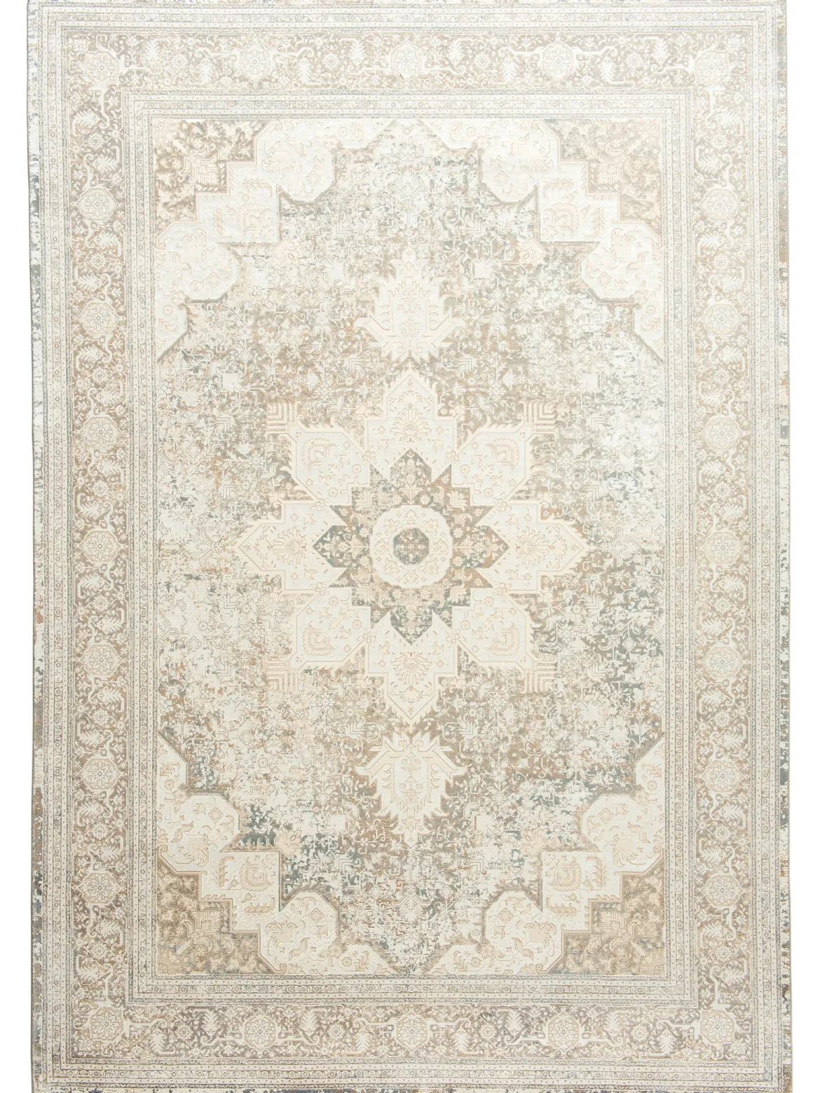 Kingfield Vintage-Teppich, Beige