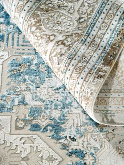 Kingfield Vintage-Teppich, Bleu
