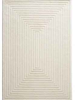Kirkeby Moderner Teppich, Creme