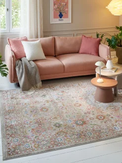 Kiroba Vintage-Teppich, Vintage Pink