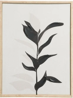 Klimata Leinwand-Druck-handbemalt, Schwarz/Weiss
