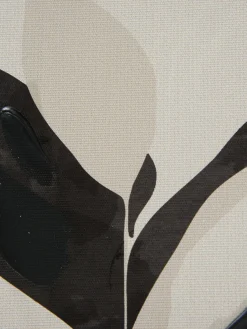 Klimata Leinwand-Druck-handbemalt, Schwarz/Weiss