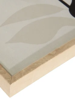 Klimata Leinwand-Druck-handbemalt, Schwarz/Weiss