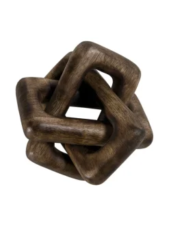 Knots Figur, Dunkelrotbraun