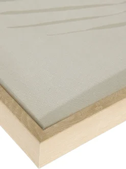 Koluno Leinwand-Druck-handbemalt, D'grau/weiss