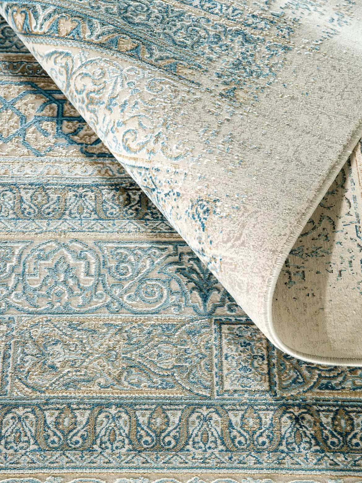 Kronos Vintage-Teppich, Aqua