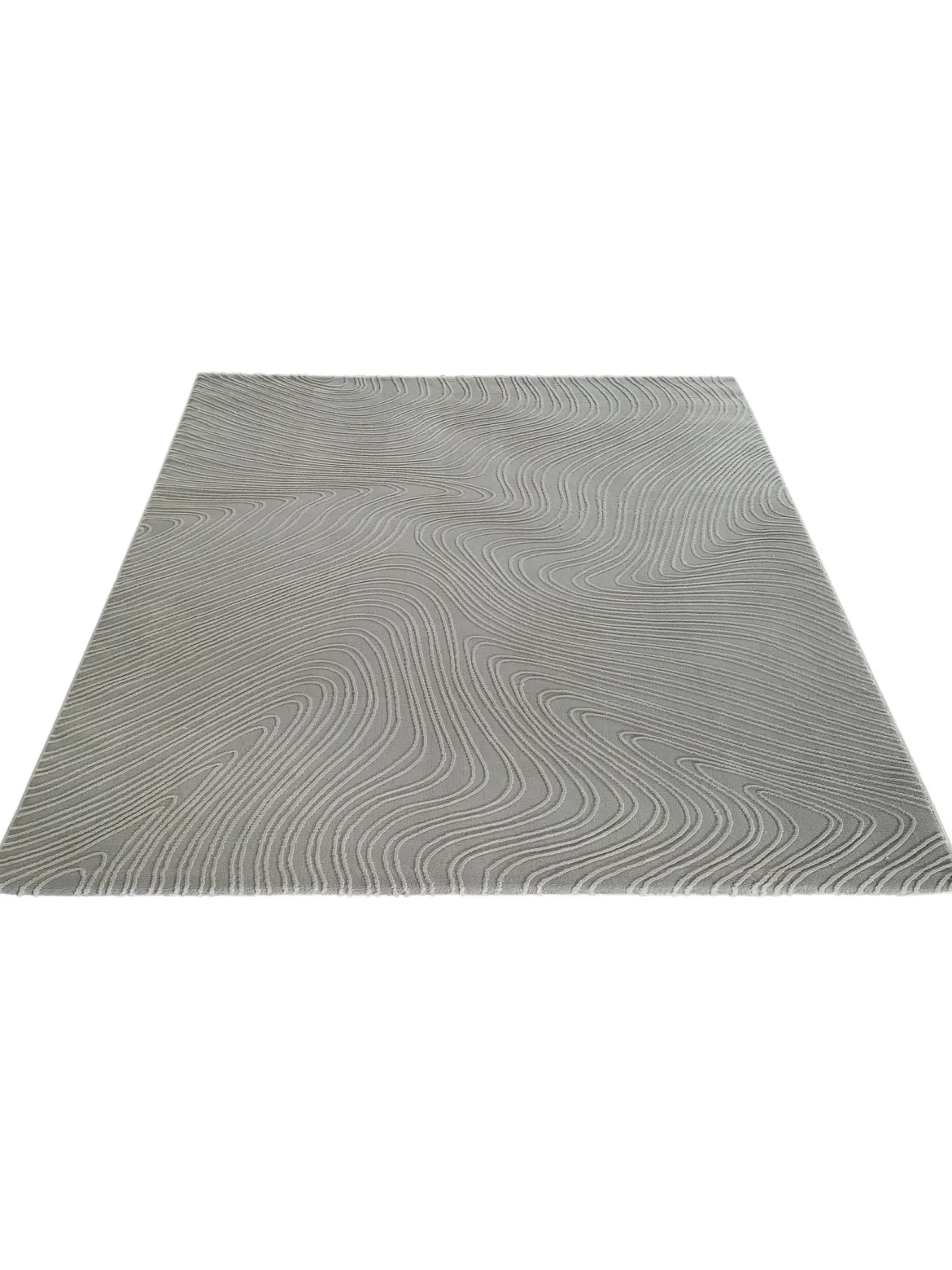 Lacanau Moderner Teppich, Silber