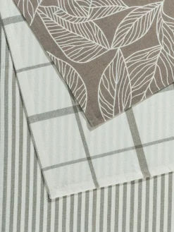Laha Geschirrtuch, Taupe/Creme
