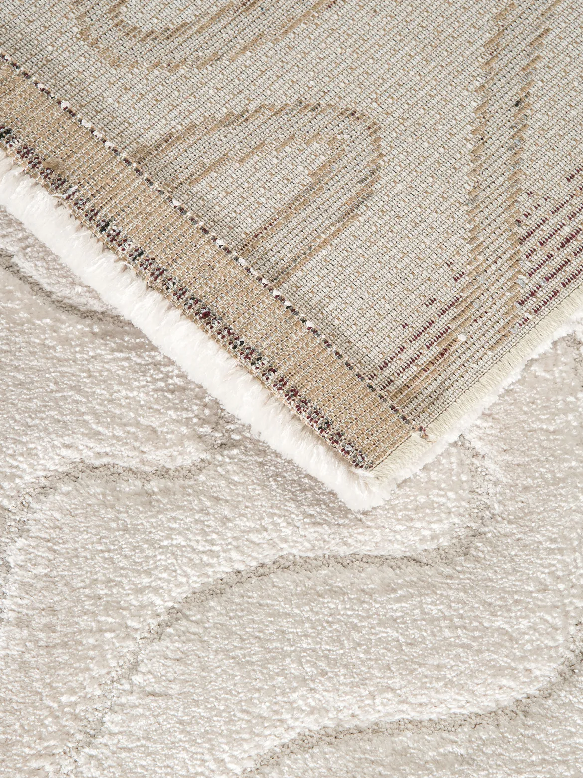 Lambari Moderner Teppich, Creme