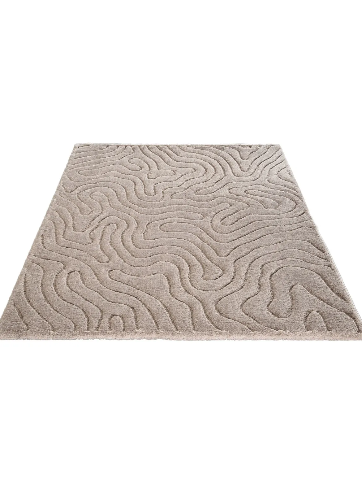 Lambari Moderner Teppich, Hellbeige