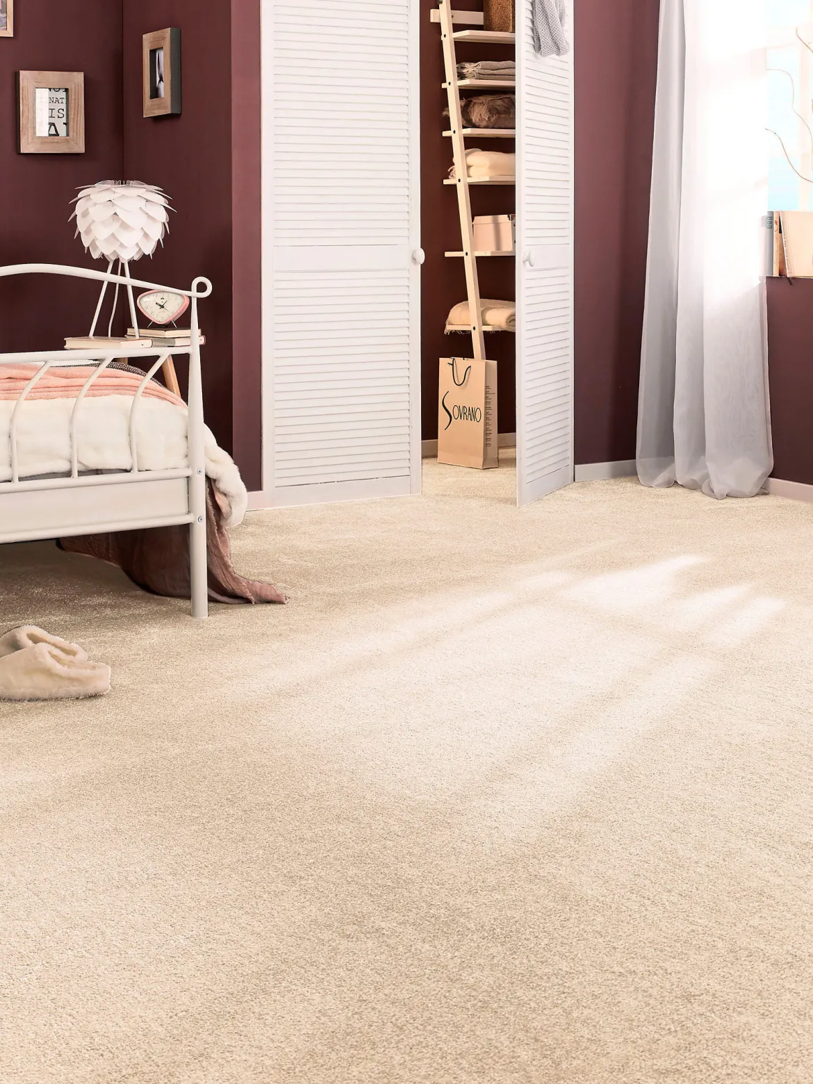 Lancaster Velours-Teppichboden, Creme 171