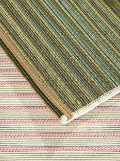 Lanikai Outdoor-Teppich, Weiss/Rosa