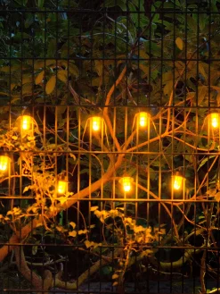 Laternenkette Lichterkette, Schwarz