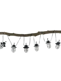 Laternenkette Lichterkette, Schwarz