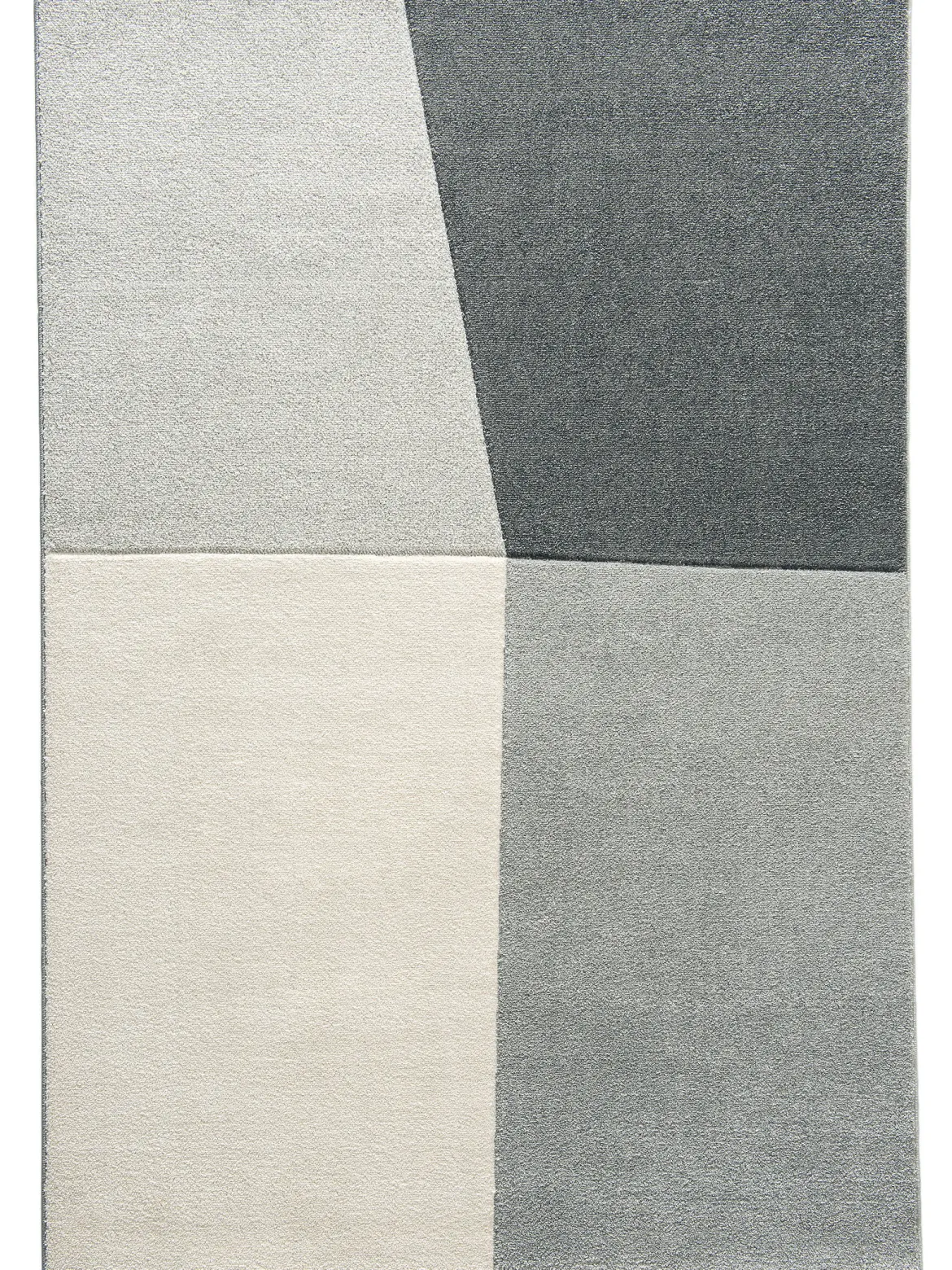 Lawndale Moderner Teppich, Grau/Silber