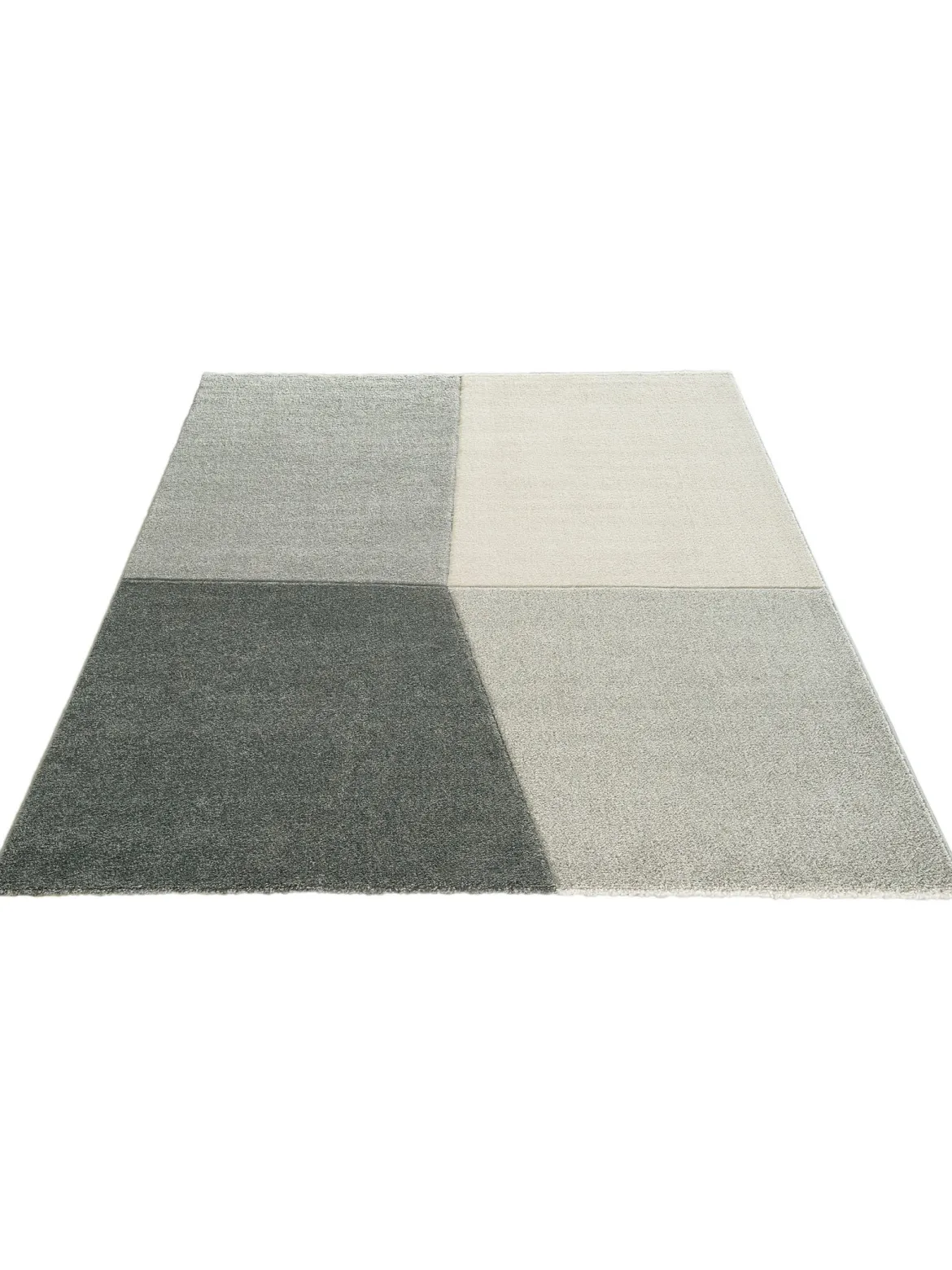 Lawndale Moderner Teppich, Grau/Silber