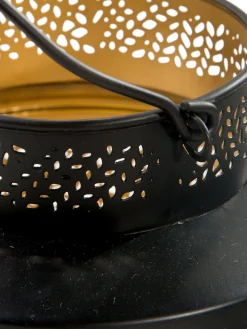 Lazarro Windlicht, Black/Gold