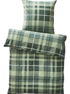 Lennes Flanell-Bettwäsche, Tannengrün