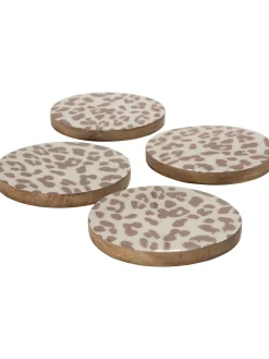 Leori Glasuntersetzer, Beige