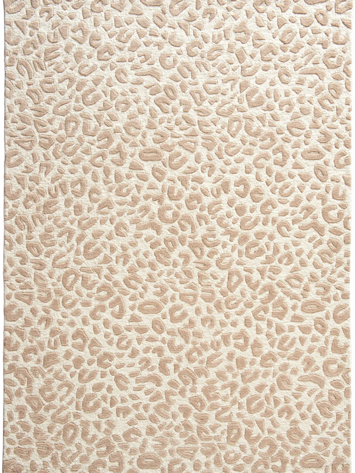 Leovara Woll-Teppich, White-Creme