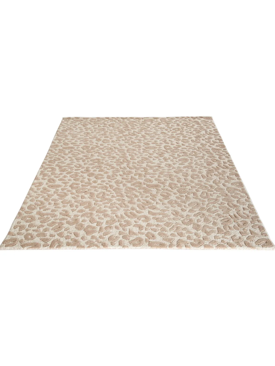 Leovara Woll-Teppich, White-Creme