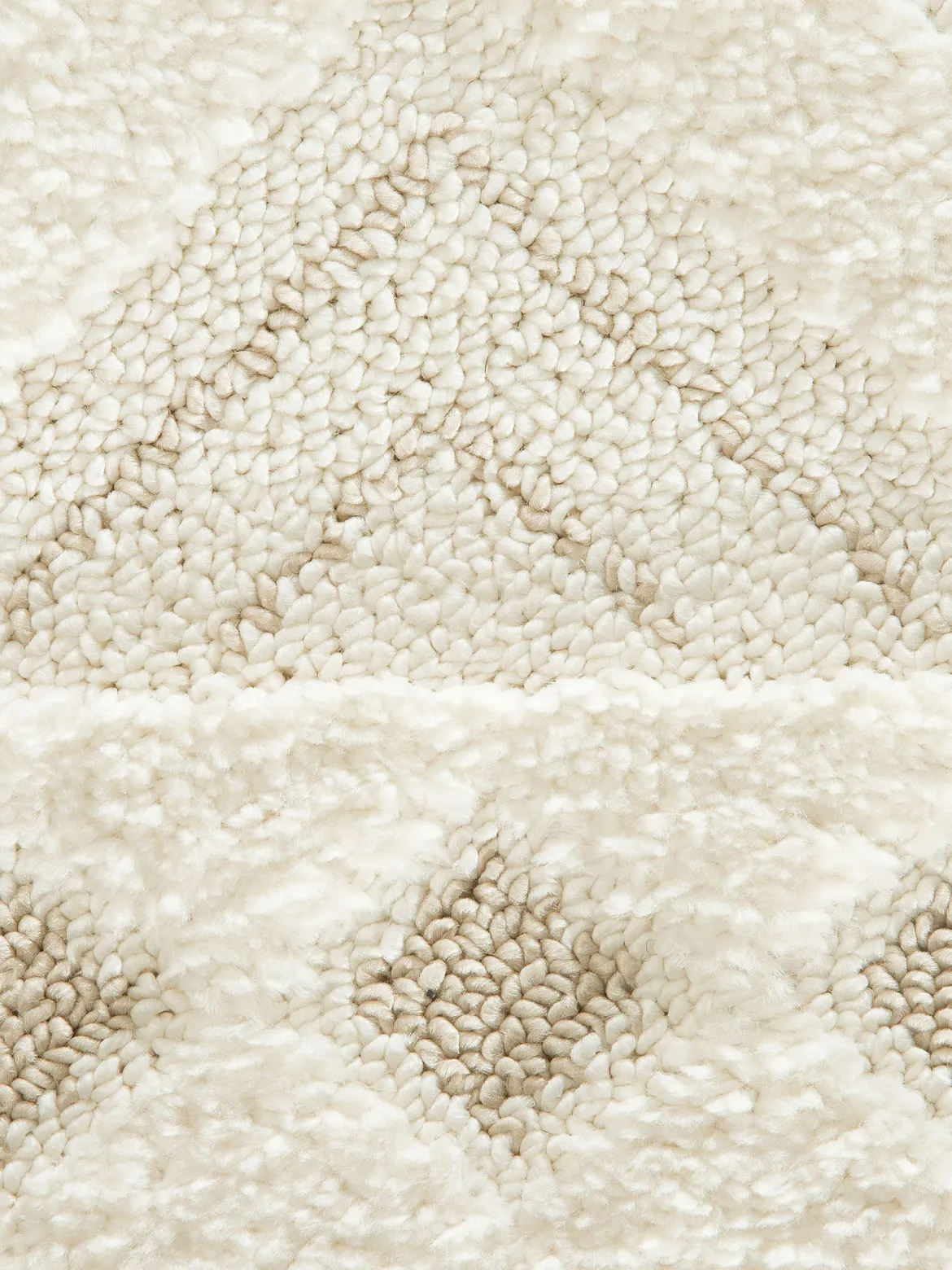 Lessebo Moderner Teppich, Weiß/Beige