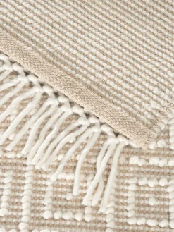 Lieksa Woll-Teppich, Creme