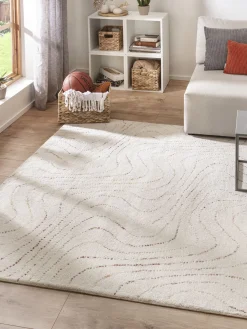 Linnart Woll-Teppich, Multi-Beige