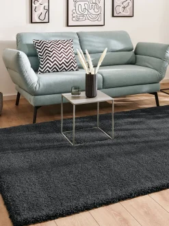 Lounge Hochflor-Teppich, Anthrazit