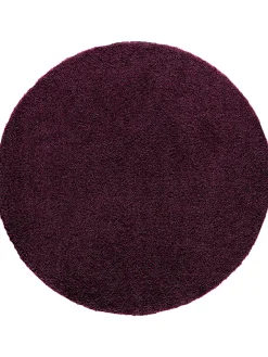 Lounge Hochflor-Teppich, Aubergine