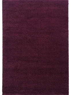 Lounge Hochflor-Teppich, Aubergine