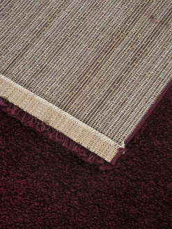 Lounge Hochflor-Teppich, Aubergine