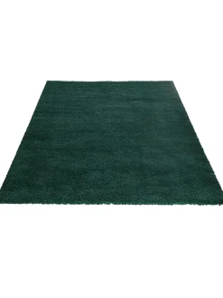 Lounge Hochflor-Teppich, Dunkelgrün