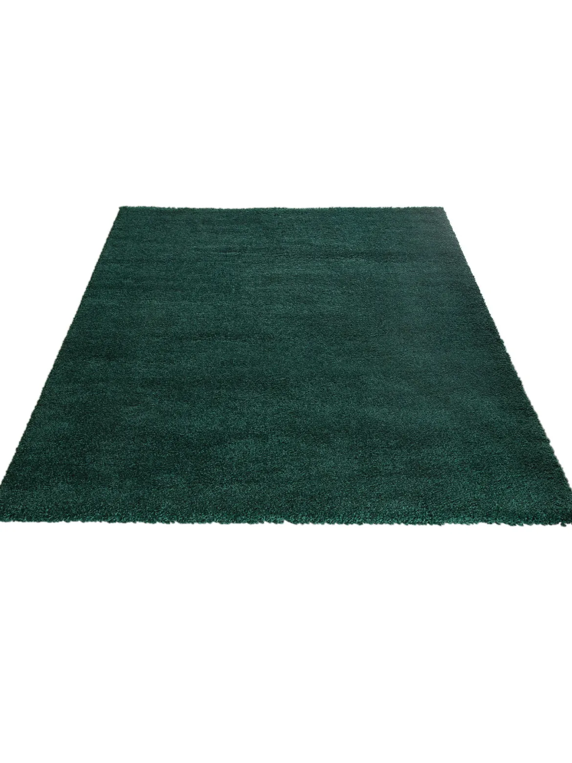 Lounge Hochflor-Teppich, Dunkelgrün