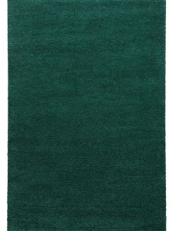 Lounge Hochflor-Teppich, Dunkelgrün