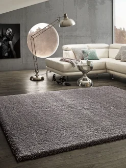 Lounge Hochflor-Teppich, Grau