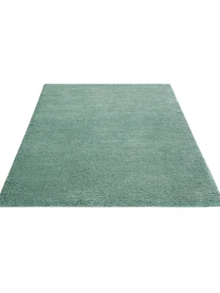 Lounge Hochflor-Teppich, Grün