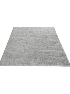 Lounge Hochflor-Teppich, Hellgrau