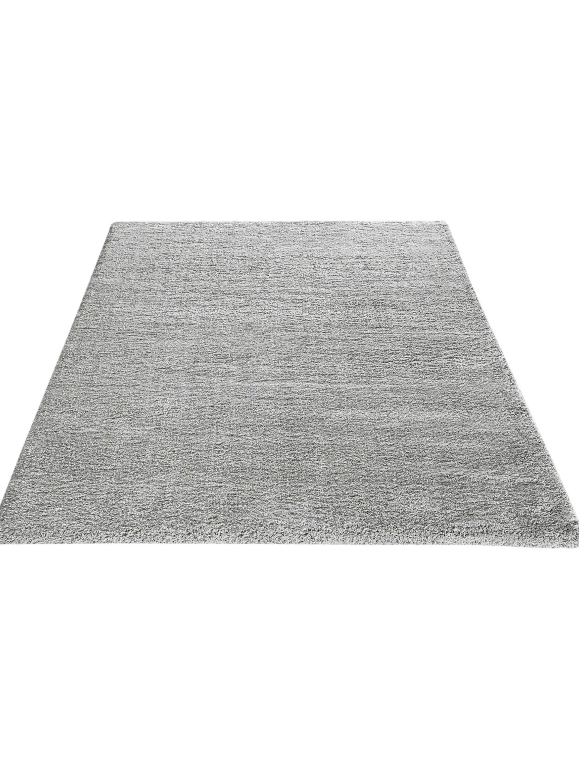 Lounge Hochflor-Teppich, Hellgrau