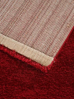 Lounge Hochflor-Teppich, Kaminrot