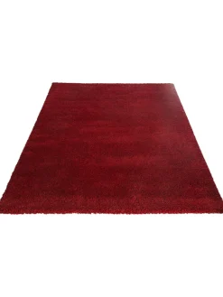 Lounge Hochflor-Teppich, Kaminrot